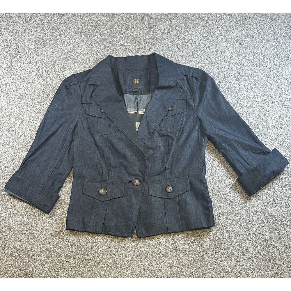NWT‎ Outback Red Women's Grey Safari Blazer Size XS MSRP $89